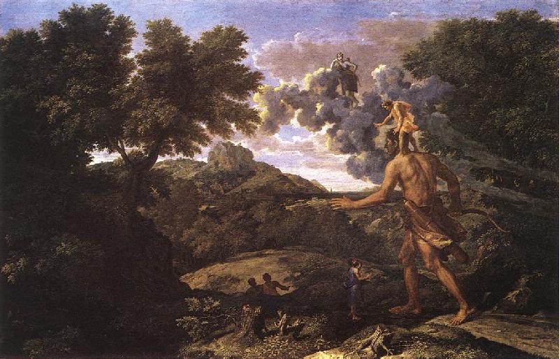 Nicolas Poussin Landscape with Diana and Orion Sweden oil painting art